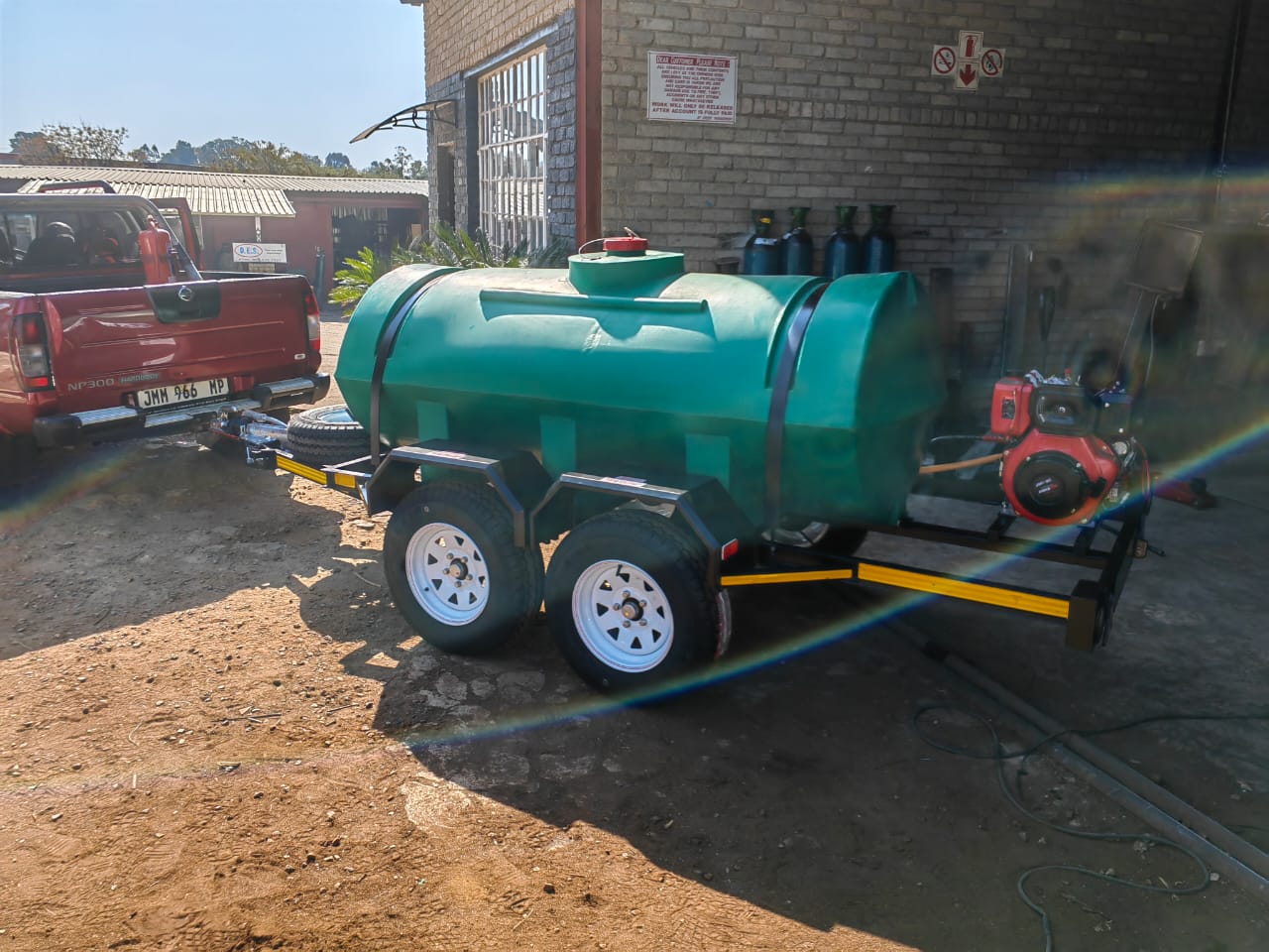 1500L High-Pressure Washer Trailer, a High-Pressure Washer Trailers build by LF Trailers — tough-built, NATIS-registerable trailers manufactured in Gauteng, photo 2 of 3